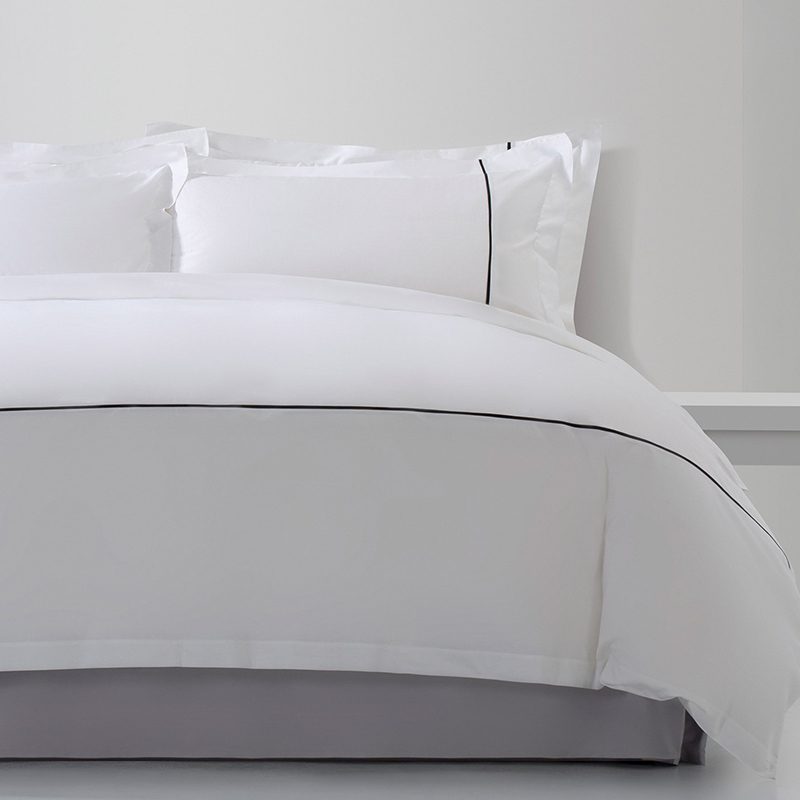 Galaxy 5 Star Hotel Linen white luxury 100% egyptian cotton plain Sateen Hotel Bedding Set duvet cover Hotel BedSheets - Image 4