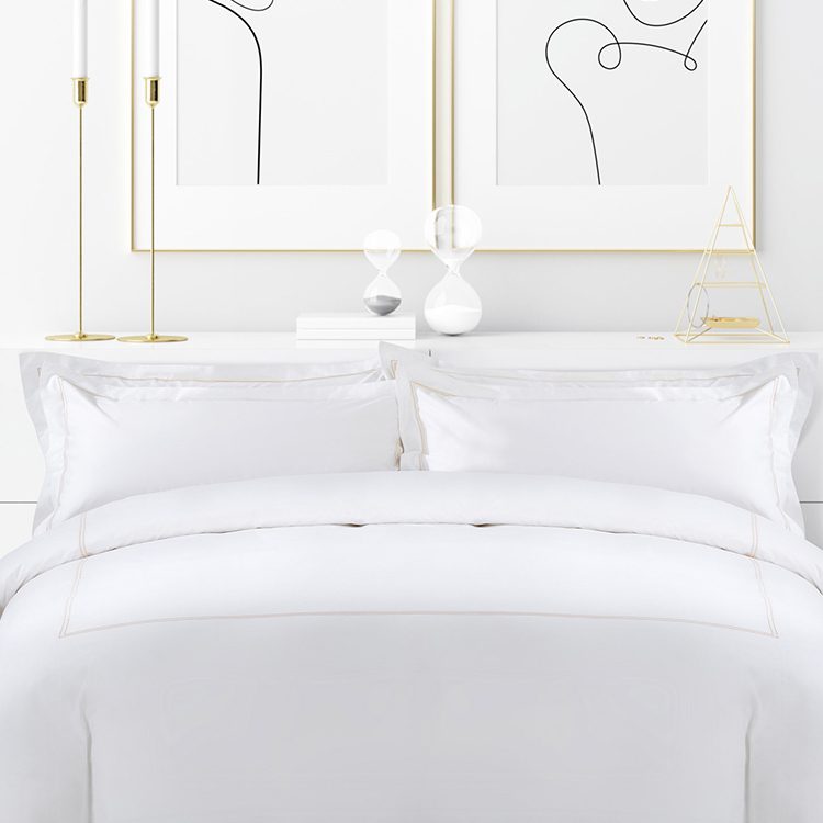 Galaxy Luxury 4pcs 60s 300tc Bedding Set Full Size 100% Cotton Cheap Bed Linen Bedding Set For Hotel Supplies