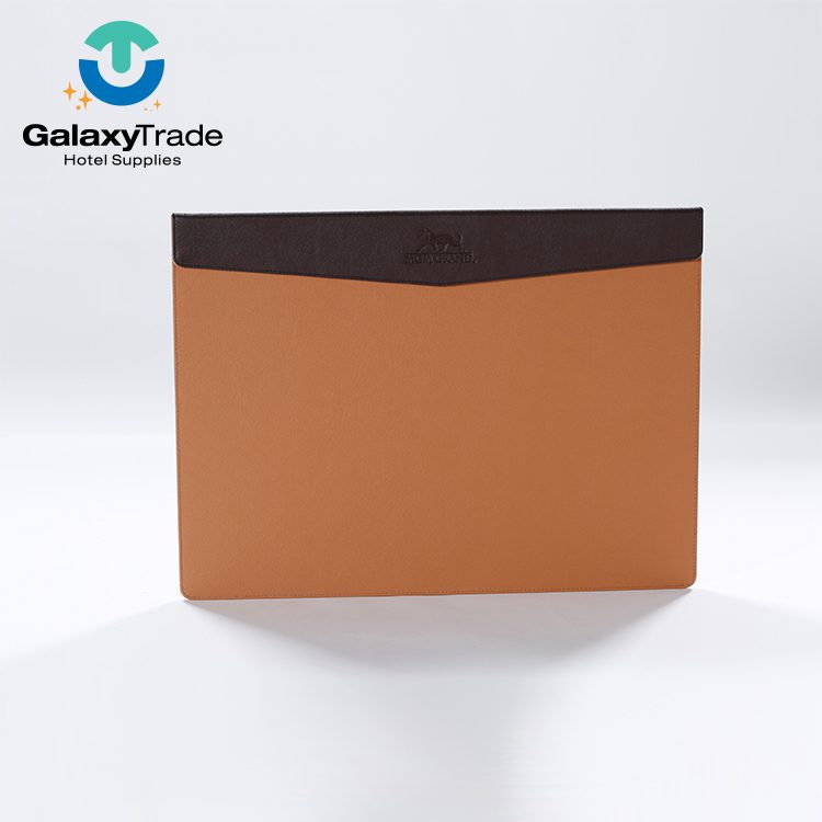 Galaxy hotel guest room leather products check in folder - Image 28