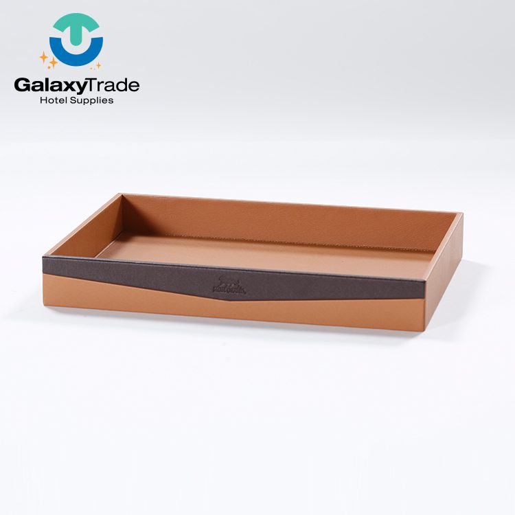 Galaxy hotel guest room leather products check in folder - Image 26