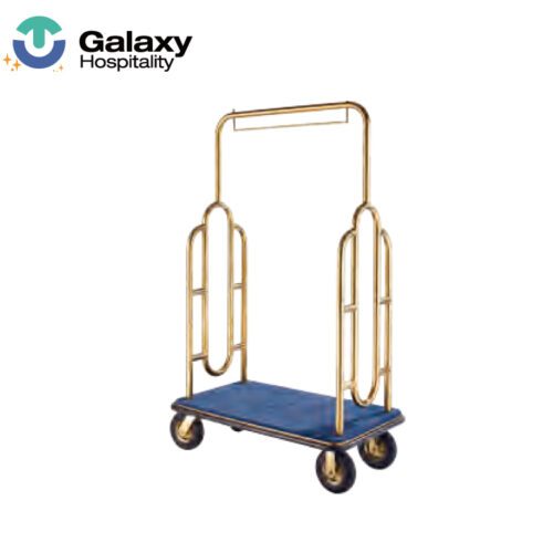 Galaxy High quality hotel porch luggage cart bellboy trolley/luggage trolley for hotel