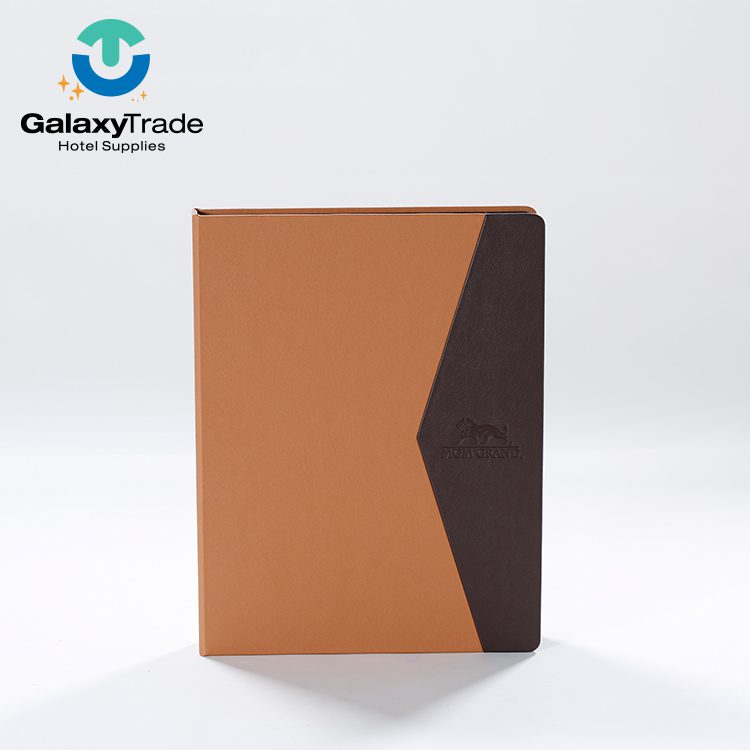 Galaxy hotel guest room leather products check in folder - Image 22