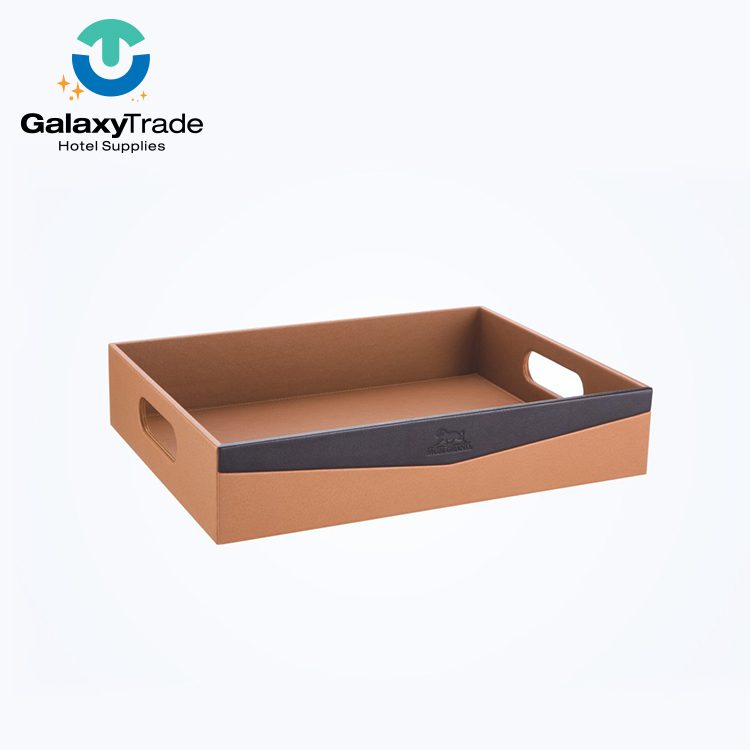 Galaxy hotel guest room leather products check in folder - Image 9