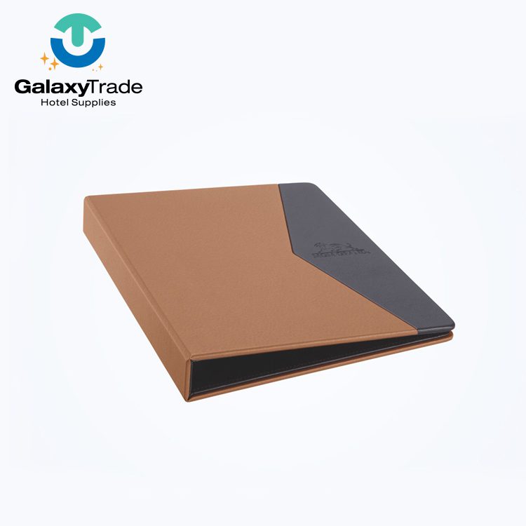 Galaxy hotel guest room leather products check in folder - Image 7