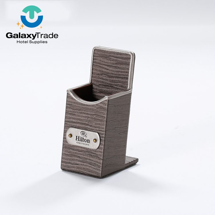 Galaxy Hotel Beige Leather Sets Guestroom Leather PU Items For Hotel Amenities - Image 3