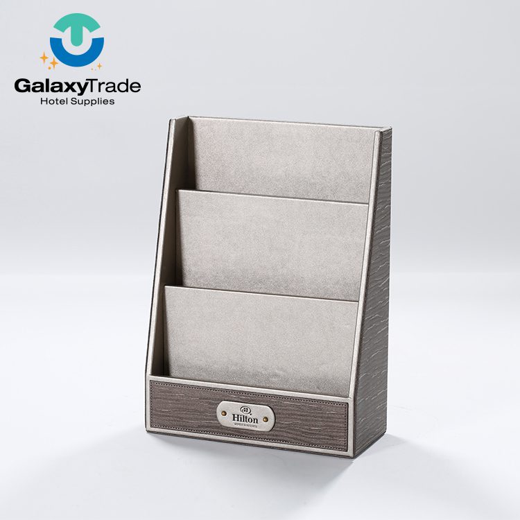 Galaxy Hotel Beige Leather Sets Guestroom Leather PU Items For Hotel Amenities - Image 13