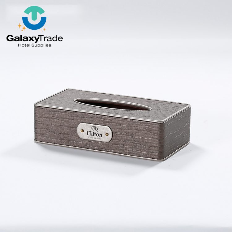 Galaxy Hotel Beige Leather Sets Guestroom Leather PU Items For Hotel Amenities - Image 9