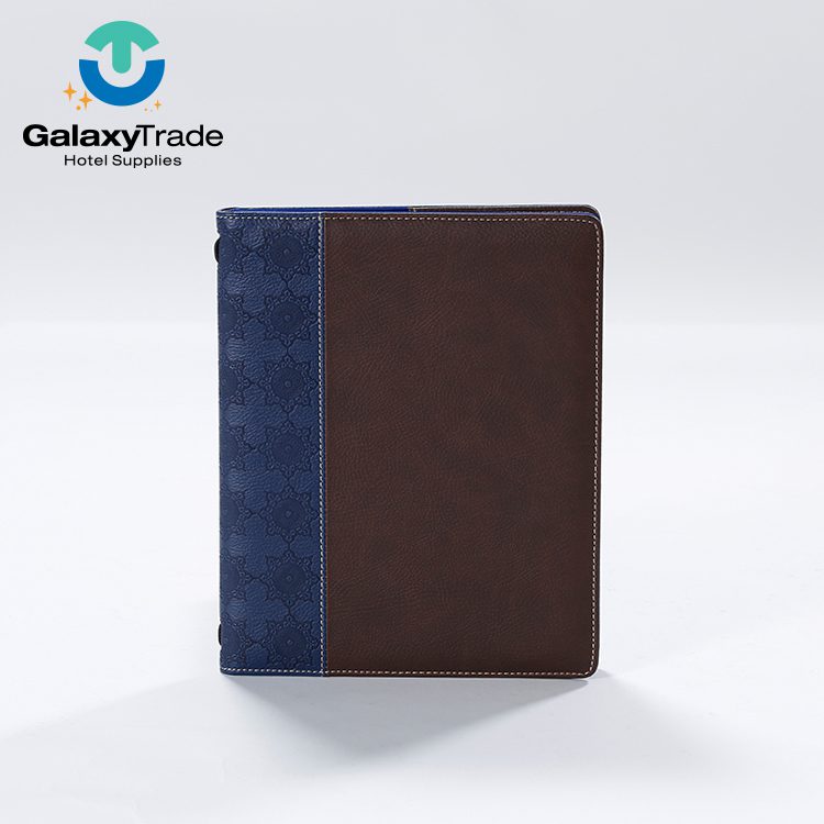 Galaxy Hot Selling Accessories Hotel Leather Goods Products 5-star Hotel Room Brochure Stand hotel Napkin Holder Leather Product Set - Image 12