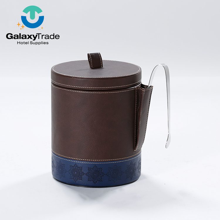 Galaxy Hot Selling Accessories Hotel Leather Goods Products 5-star Hotel Room Brochure Stand hotel Napkin Holder Leather Product Set - Image 3