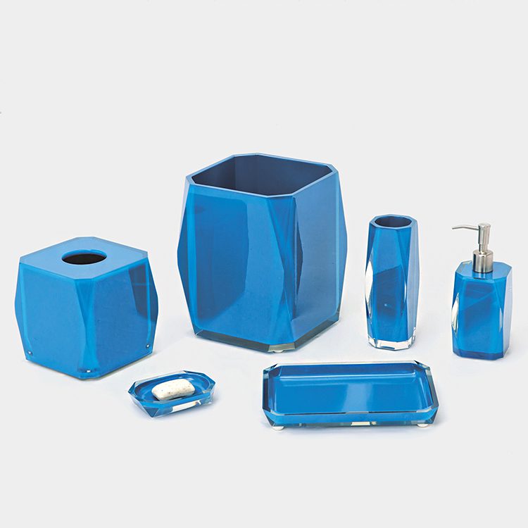 GALAXY Professional manufacture Poly resin bathroom Accessories Set bathroom sets accessory Bathroom Accessories Set - Image 3