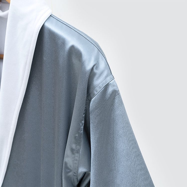 GALAXY Plush Lined Microfiber Cotton Terry Low MOQ Spa Hotel Robe Unisex White Luxury Good Quality Hotel Bathrobe - Image 3