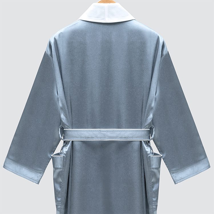 GALAXY Plush Lined Microfiber Cotton Terry Low MOQ Spa Hotel Robe Unisex White Luxury Good Quality Hotel Bathrobe - Image 2