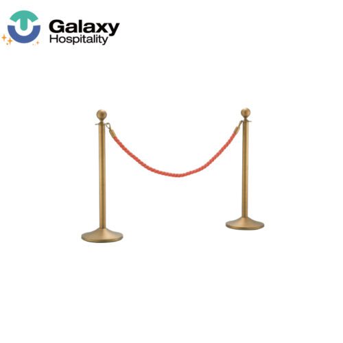 GALAXY Wedding High Quality Stainless Steel Rope Post Golden Railing Stand for Sale