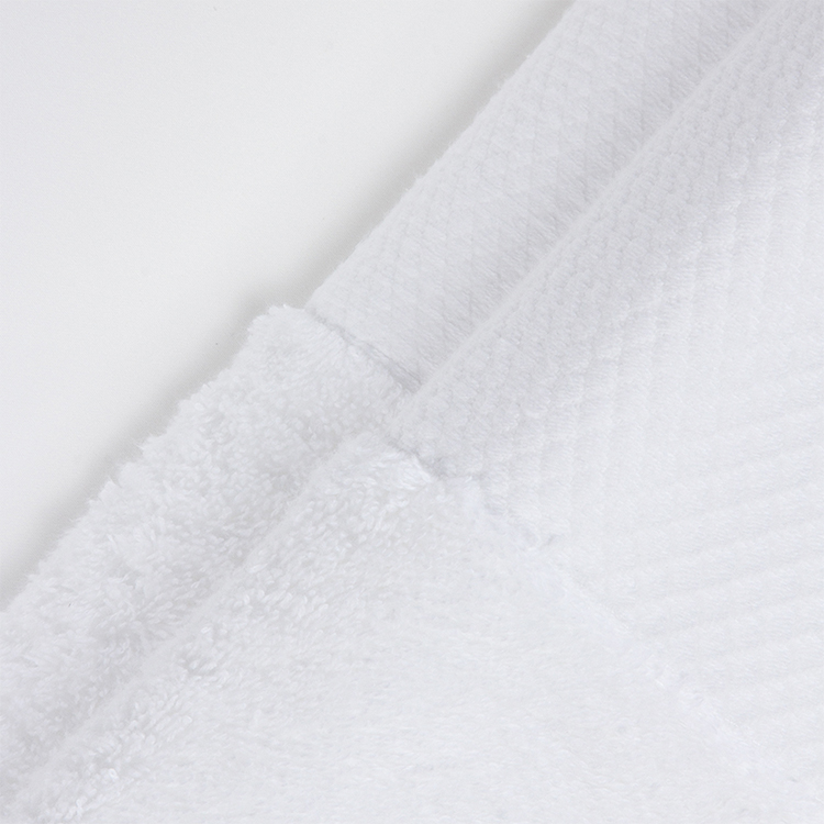 GALAXY 5 star hotel towels white custom logo bathroom linen 100% cotton platinum satin face hand bath hotel towel set - Image 4