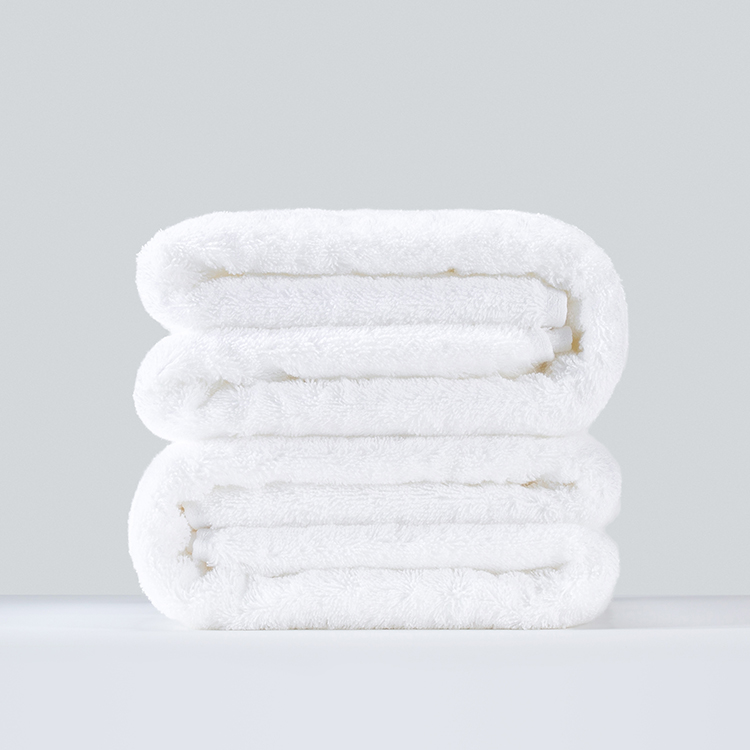 GALAXY Factory Wholesale Custom Embossing White 100% Cotton Disposable Hotel Hand Towel - Image 2