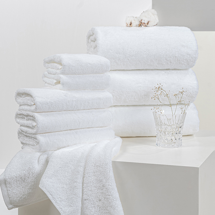 GALAXY Fashion High Quality Hotel Towels Set Cotton Hotel White Bath Towel Guangzhou - Image 2