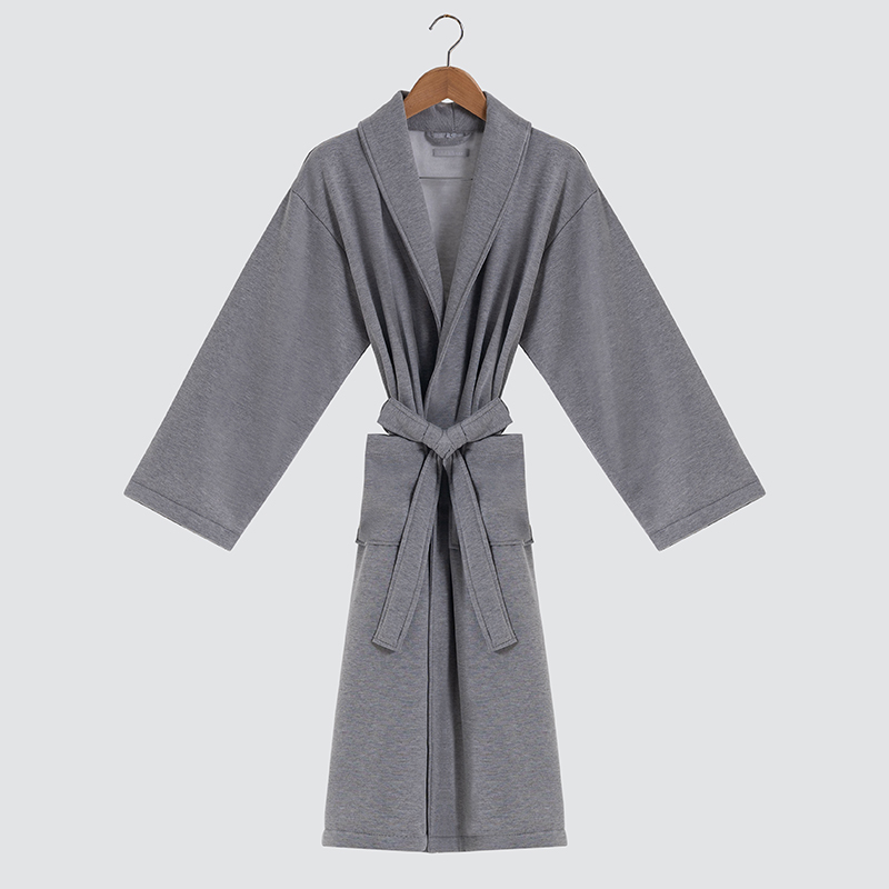 GALAXY New Knitted Sweater Material Green Fruit Collar Bathrobe Collection Unisex Family Bath Robes Couple Hotel Robe