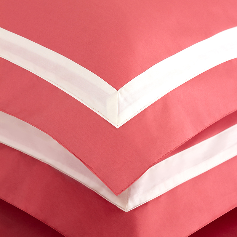 GALAXY Good Price New Product Ruby Red Bordered Noble White Bedding Sets King Size Bed Designs Collections Hotel Bedding Set - Image 8