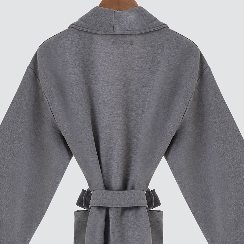 GALAXY New Knitted Sweater Material Green Fruit Collar Bathrobe Collection Unisex Family Bath Robes Couple Hotel Robe - Image 5