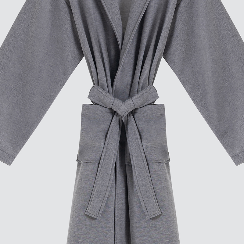 GALAXY New Knitted Sweater Material Green Fruit Collar Bathrobe Collection Unisex Family Bath Robes Couple Hotel Robe - Image 4