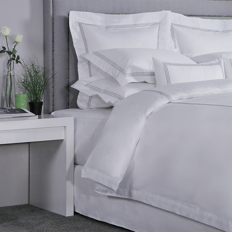 GALAXY Hotel Bed Set Hotel Linen 100% Cotton 300TC/ 400TC Embroidery Luxury Bed Sheet Duvet Cover Set - Image 2