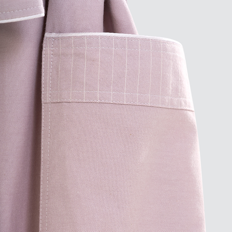 GALAXY Factory wholesale grey pink double-decker bathrobe 100% cotton kimono collar men and women hotel bathrobe high quality bathrobe custom logo - Image 6