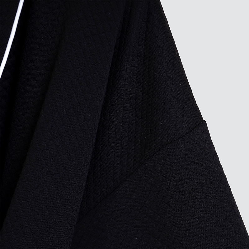 GALAXY High Quality Black Pineapple Grid Bathrobe Luxury Hotel Bathrobe Custom Logo White Bath Robe And Slippers Spa Aesthetic Custom Bathrobe - Image 11