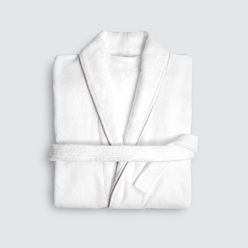 Luxury White Cut Fleece Silver Inlaid Bathrobe Casual Couple Style Winter Unisex Thick Warm Cozy Super Absorbent Bathrobe for Home Hotel - Image 9