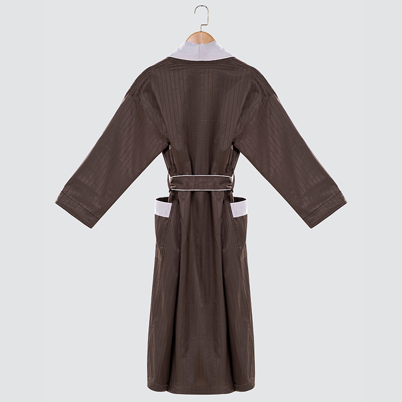GALAXY Factory Price coffee gray-necked bathrobe eco-friendly white bathrobe 300 gsm warm bathrobes multicolor bathrobes luxury unisex - Image 3