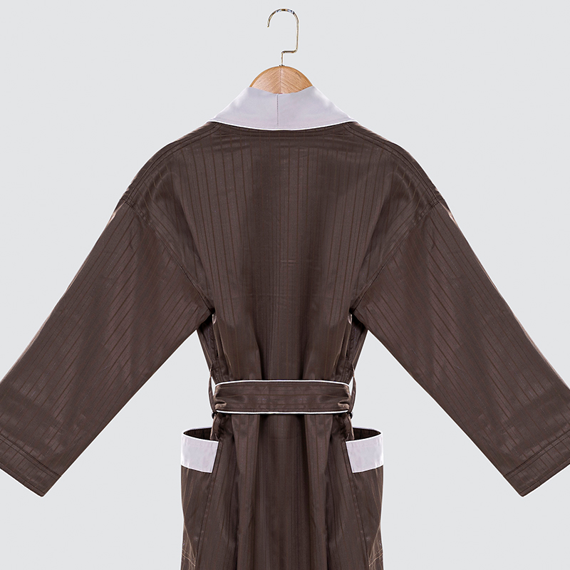 GALAXY Factory Price coffee gray-necked bathrobe eco-friendly white bathrobe 300 gsm warm bathrobes multicolor bathrobes luxury unisex - Image 5