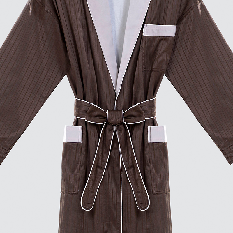 GALAXY Factory Price coffee gray-necked bathrobe eco-friendly white bathrobe 300 gsm warm bathrobes multicolor bathrobes luxury unisex - Image 6