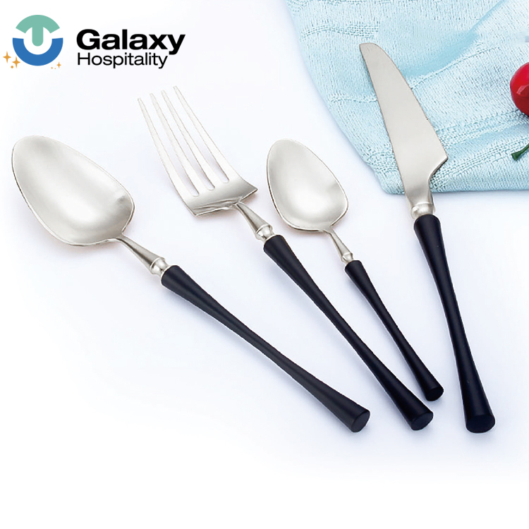 24-Piece Golden Electroplated Stainless Steel Flatware Set with Mirror Polish - Image 8