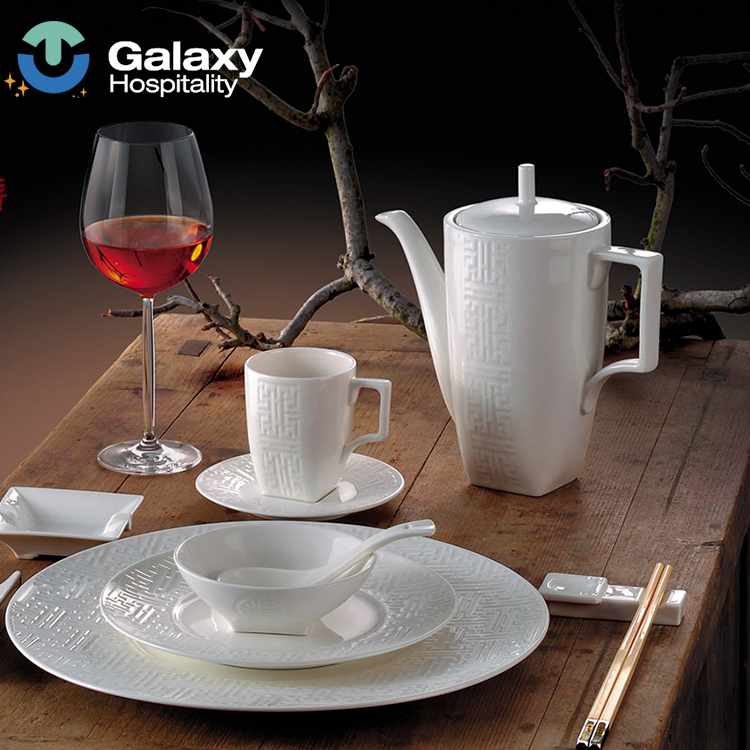 Wholesale Cream Porcelain Dinnerware Set – Elegant White Ceramic Tableware for Hotel and Restaurant Use - Image 7