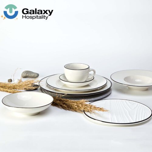 Custom Fine Bone China White Dinner Sets – Elegant Tableware for Wedding Events and Hotel Dining