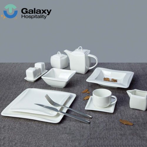 GALAXY Factory Custom European Luxury Porcelain Dinner Set Dinnerware Tableware Sets