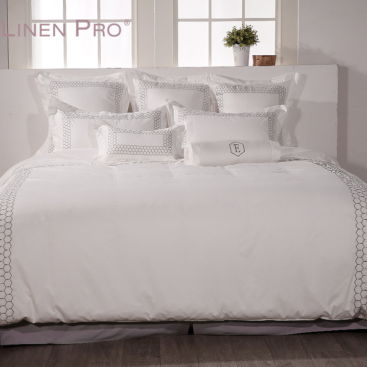 Luxury 1800TC Queen King Hotel Bedding Set White