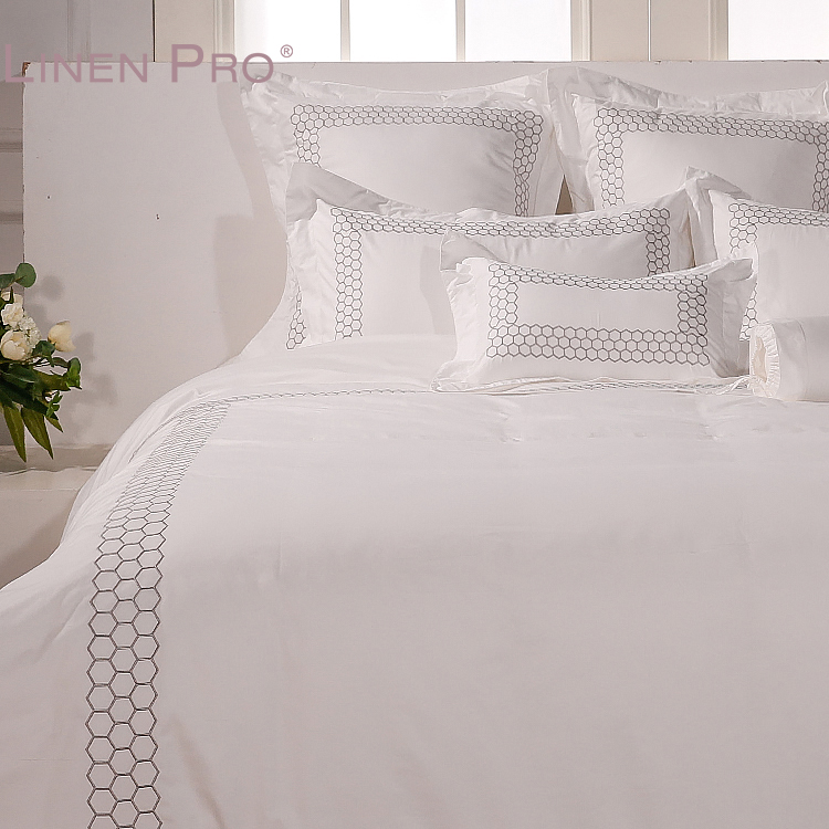 Luxury 1800TC Queen King Hotel Bedding Set White