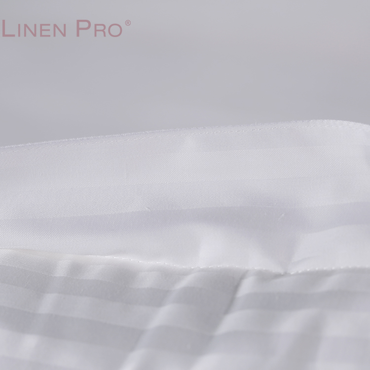 Luxury 5 Star Hotel Linen Brand logo Custom Size Duvet Cover Bed Sheet White 100% Cotton Hotel Bedding Set - Image 5