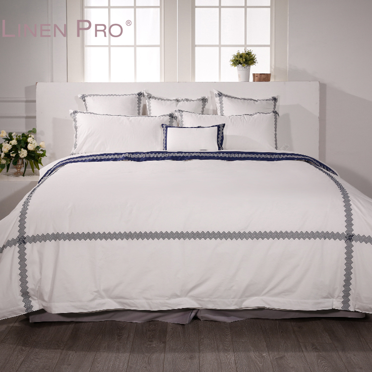 Luxury White Cotton Hotel Comforter and Bedding Set for Queen and King Beds - Image 6