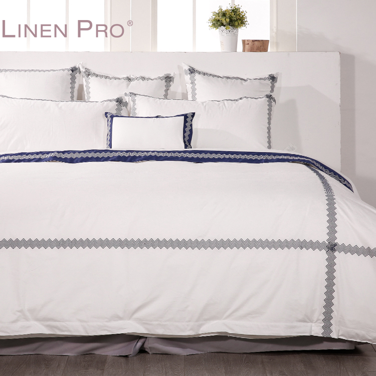 Luxury 100% Cotton Embroidered Hotel Bedding Set 300TC & 400TC Bed Sheets and Duvet Cover - Image 8