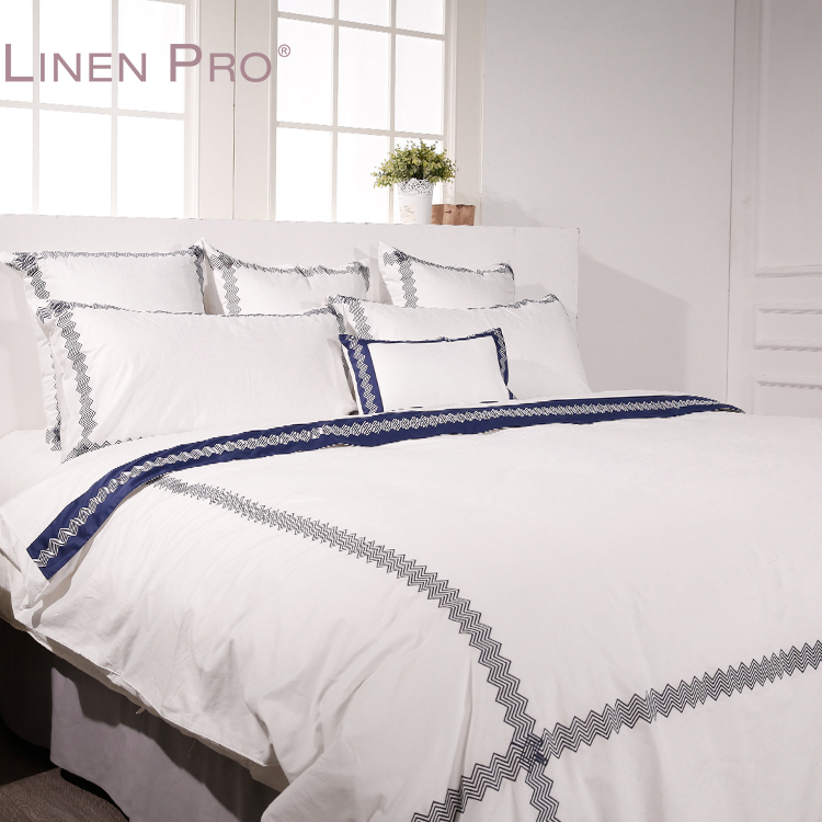 Luxury 100% Cotton Embroidered Hotel Bedding Set 300TC & 400TC Bed Sheets and Duvet Cover - Image 6