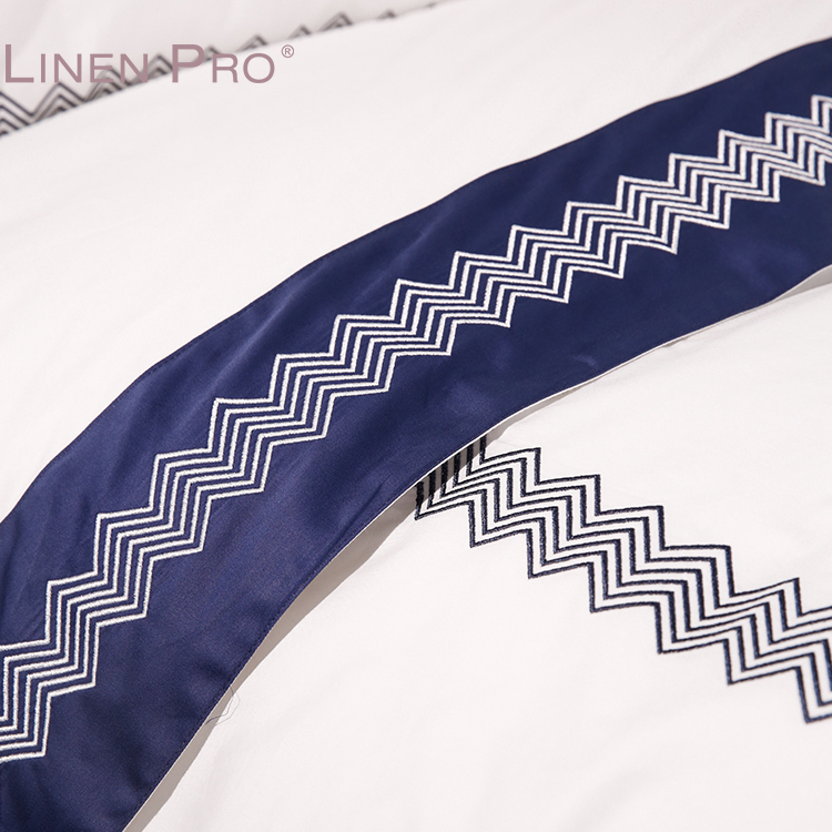 Luxury 100% Cotton Embroidered Hotel Bedding Set 300TC & 400TC Bed Sheets and Duvet Cover - Image 5