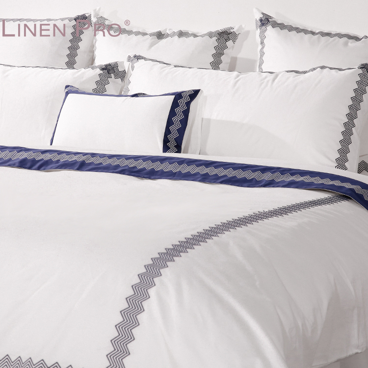 Luxury White Cotton Hotel Comforter and Bedding Set for Queen and King Beds - Image 2