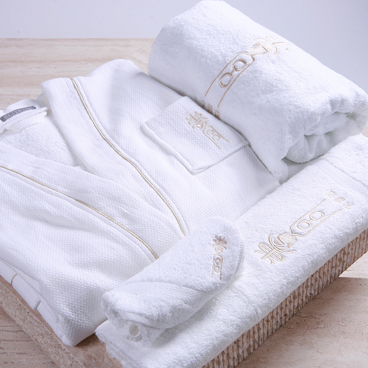 Luxury Cotton Velour Bathrobe and Towel Gift Set for Women – Hotel Quality - Image 5