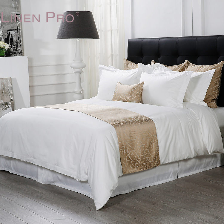 Hotel Bed Sheet Manufacturers Twin Size 60%Cotton 40% Polyester 200TC White Flat Sheet for Hotel Linen
