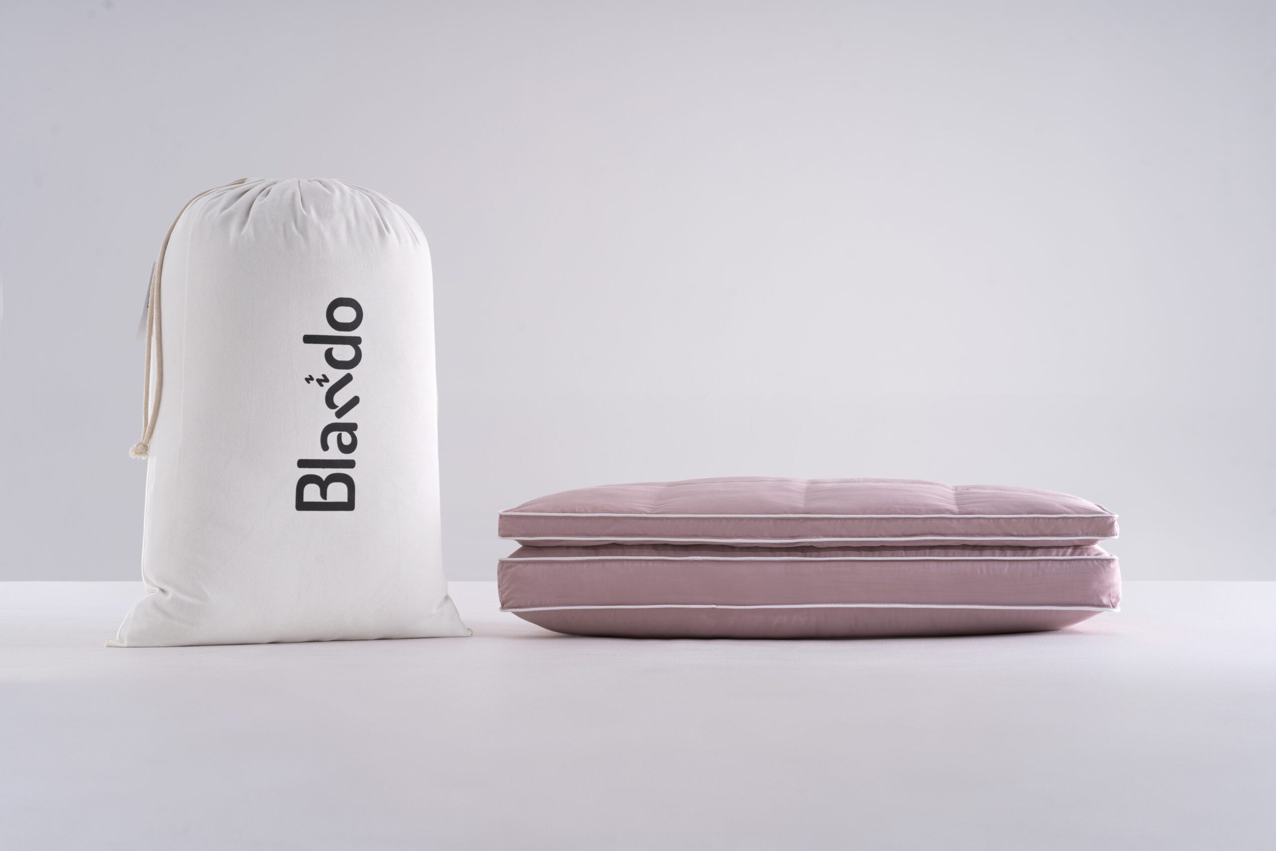Luxury Pink Hotel Neck Pillow Queen Size with Down Alternative Filling - Image 8