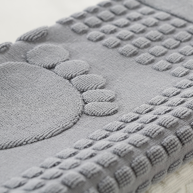 Multicolor 100% Cotton Bath Floor Mat 50×80 Absorbent Jacquard for Hotel and Home - Image 6