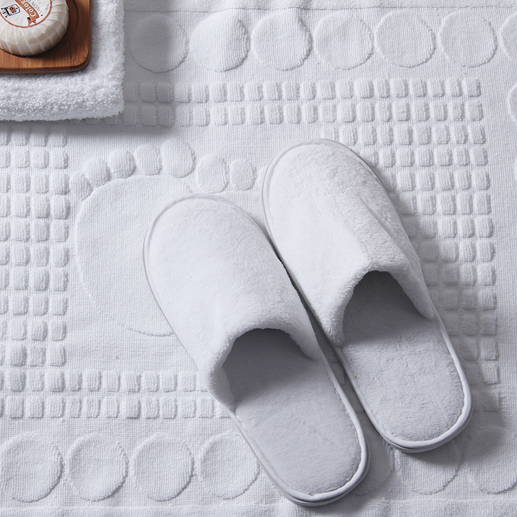 Luxury Jacquard Cotton Tub Mats for Hotel Collection Bathrooms - Image 6