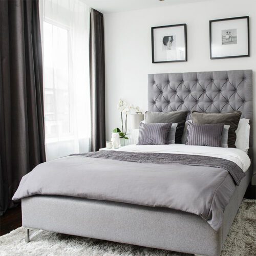 Hotel Luxury High Blackout Curtains Polyester Woven Grommet Drapes for Living Room & Hotel
