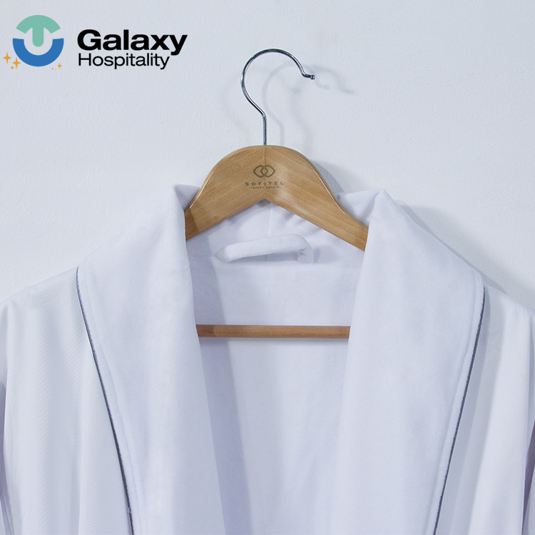Most Popular 100% Cotton Terry Bathrobe for Hotel Spa Custom Color Women Robes - Image 6